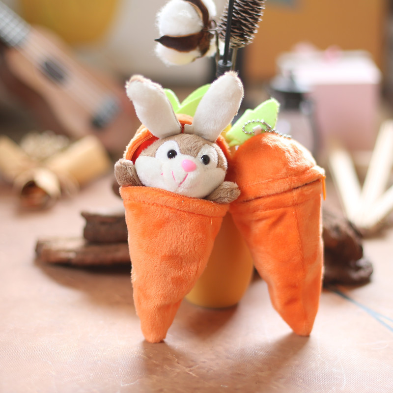 Personalized Soft Bunny Rabbit Carrot Plush Toy - Easter Basket Stuffer for Kids