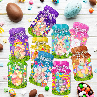 Easter Candy Treat Bag, Easter Basket Stuffer, Bunny Candy Holder, Easter Chick Candy Holder