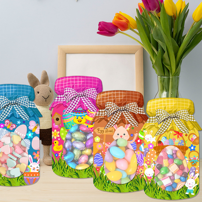 Easter Candy Treat Bag, Easter Basket Stuffer, Bunny Candy Holder, Easter Chick Candy Holder