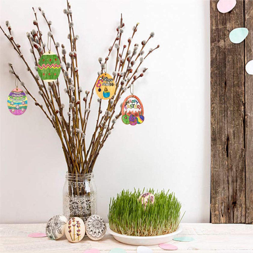 DIY Ostereier &amp; Hasen Bastelset aus Holz – Lustiges &amp; kreatives Ostergeschenk für Kinder