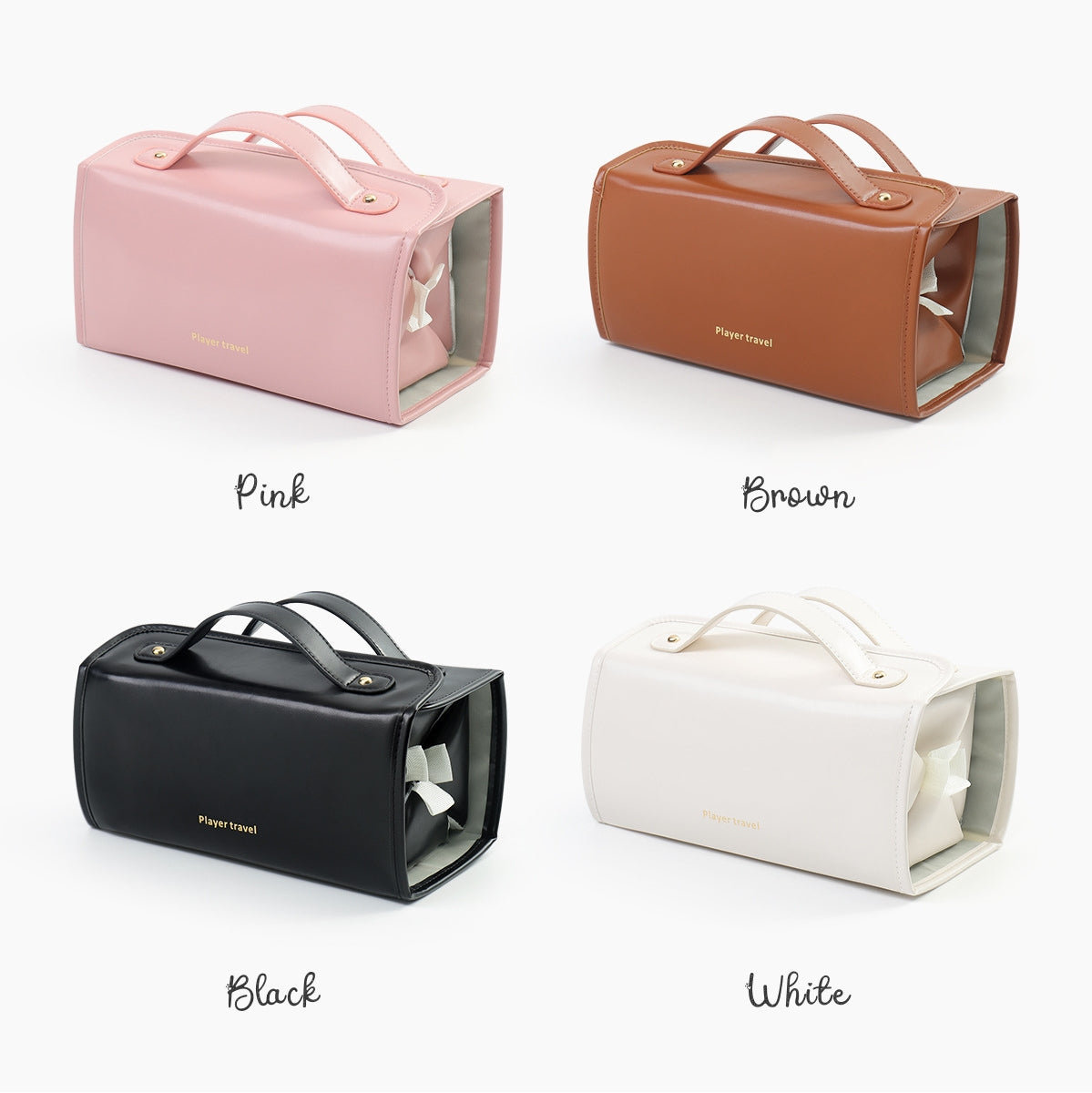 Customizable 4-in-1 Detachable Travel Makeup Bag