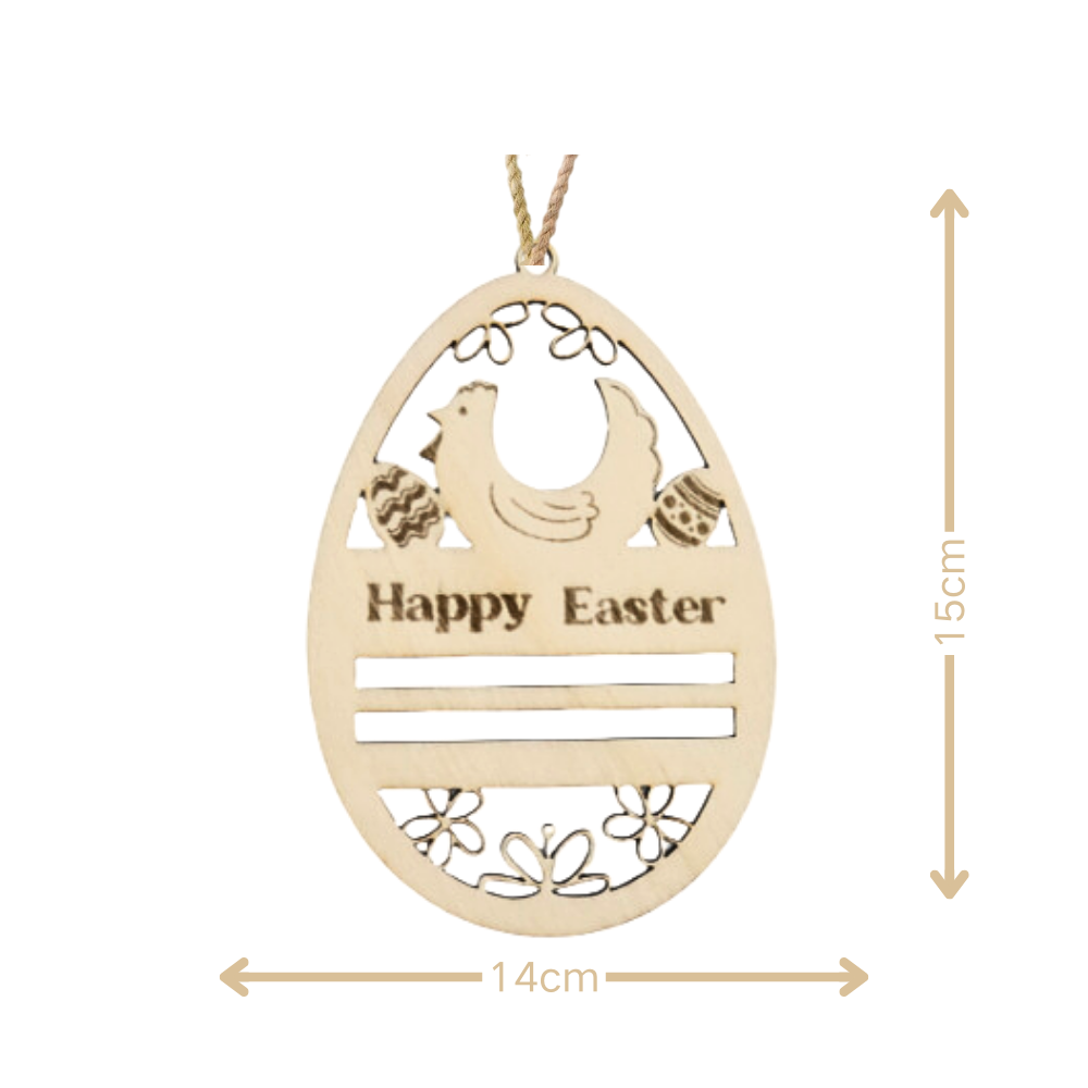 Easter Wooden Bunny Wooden Wallet cHang Tag Creative Gift for the Holiday