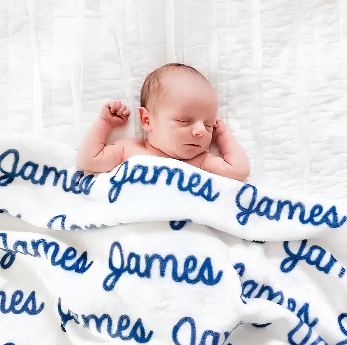 High Quality Super Soft Custom Family Name Blanket