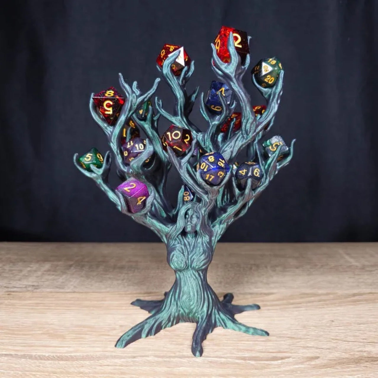 3D Dice Holder Tree Goddess - Dice Tray RPG Game Accessory, Dice Holder