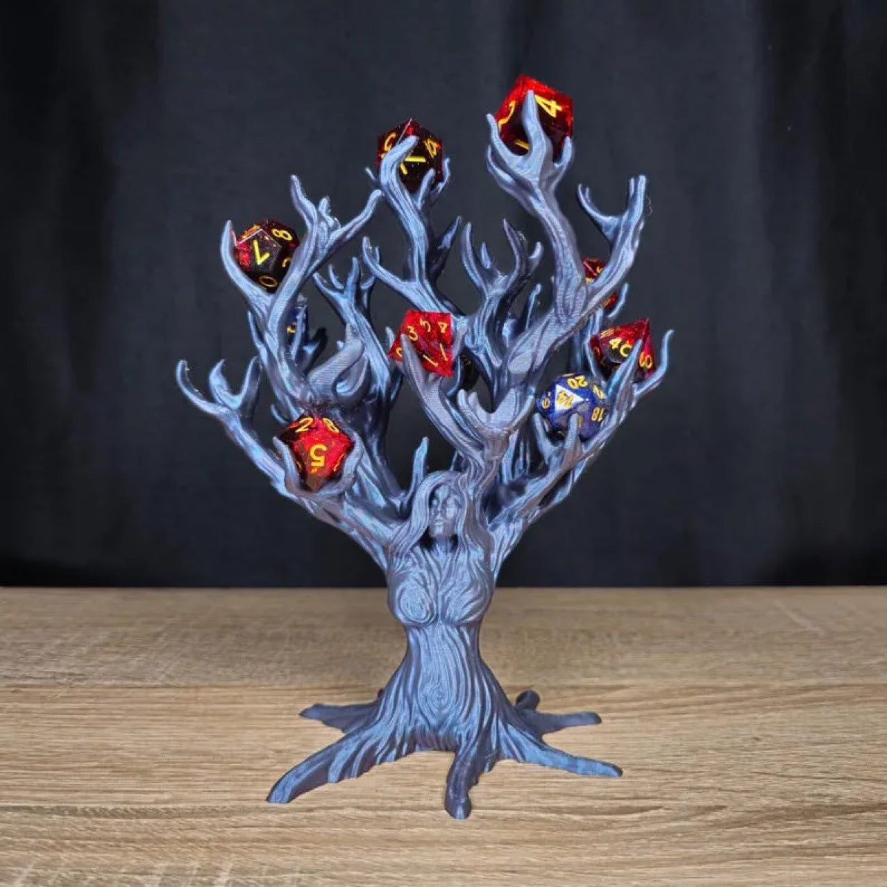 3D Dice Holder Tree Goddess - Dice Tray RPG Game Accessory, Dice Holder