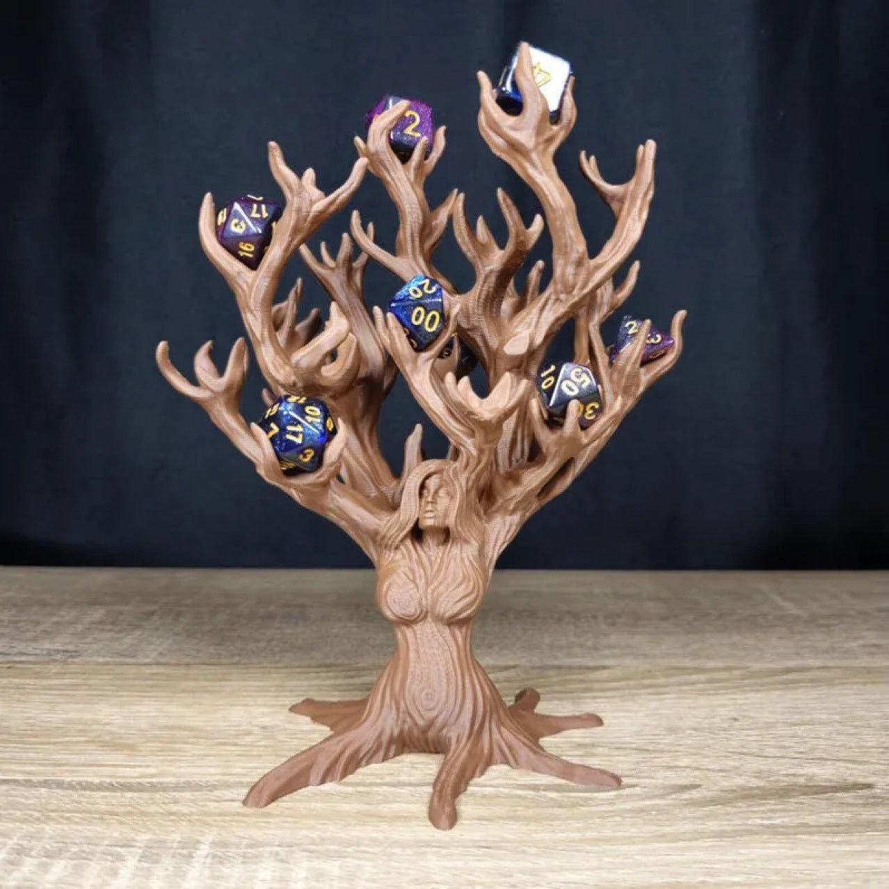 3D Dice Holder Tree Goddess - Dice Tray RPG Game Accessory, Dice Holder