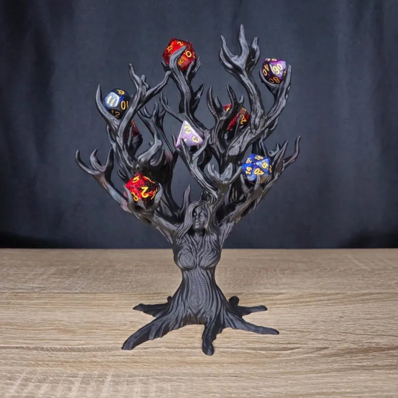 3D Dice Holder Tree Goddess - Dice Tray RPG Game Accessory, Dice Holder