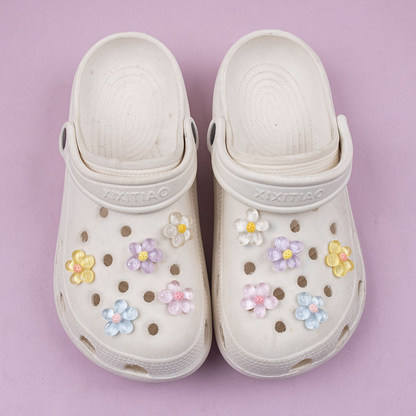 DIY Resin Flower Charms for Clogs – Detachable Shoe Accessories for Festive Gifts