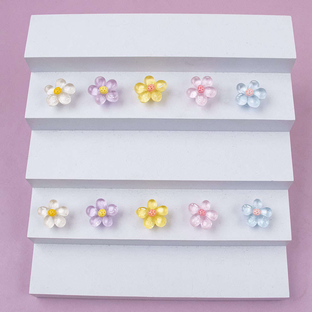 DIY Resin Flower Charms for Clogs – Detachable Shoe Accessories for Festive Gifts