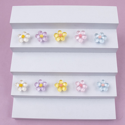 DIY Resin Flower Charms for Clogs – Detachable Shoe Accessories for Festive Gifts