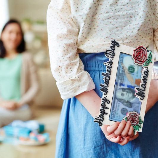 Wooden Rose Envelope Money Wallet - Perfect Mother’s Day Gift 🌹💖