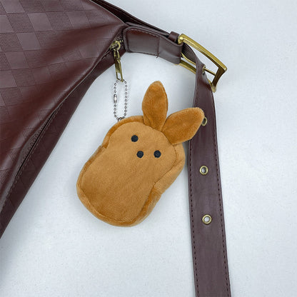 Easter Bunny Plush Coin Purse - Adorable Kids' Gift & Backpack Charm