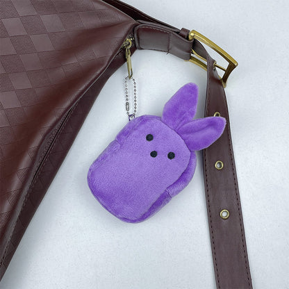 Easter Bunny Plush Coin Purse - Adorable Kids' Gift & Backpack Charm