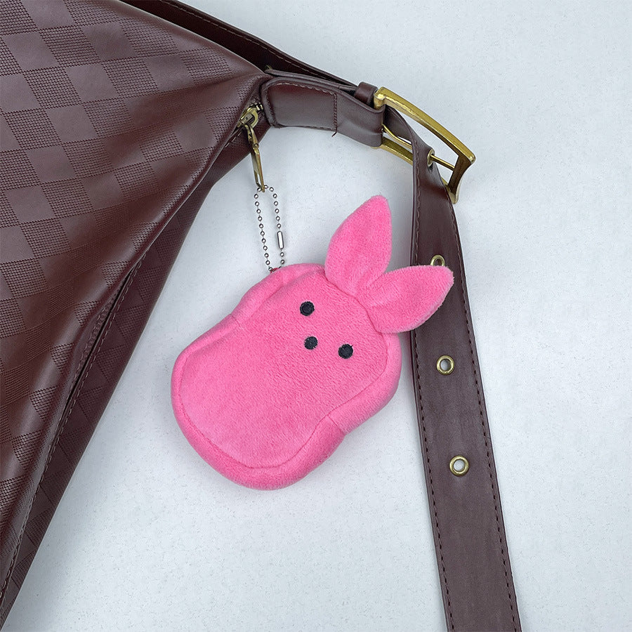 Easter Bunny Plush Coin Purse - Adorable Kids' Gift & Backpack Charm