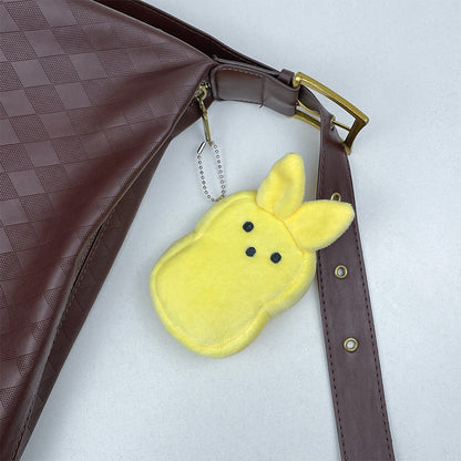 Easter Bunny Plush Coin Purse - Adorable Kids' Gift & Backpack Charm