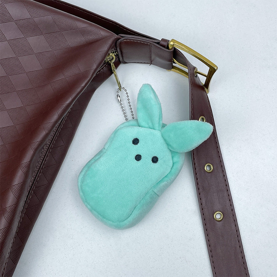 Easter Bunny Plush Coin Purse - Adorable Kids' Gift & Backpack Charm