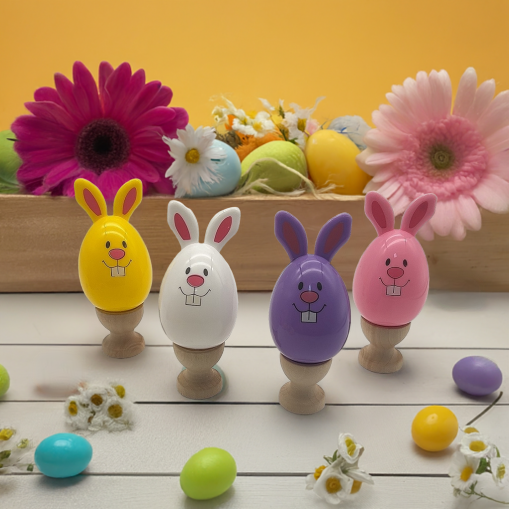 Œuf de Pâques en plastique en forme de lapin pour enfants – Œuf surprise amusant et coloré qui s’ouvre 🐰🎁