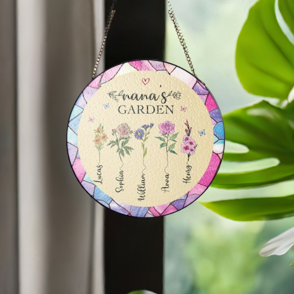 Birthmonth Flower Wooden Hang Tag - Holiday & Festive Decor