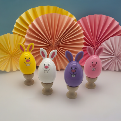 Œuf de Pâques en plastique en forme de lapin pour enfants – Œuf surprise amusant et coloré qui s’ouvre 🐰🎁