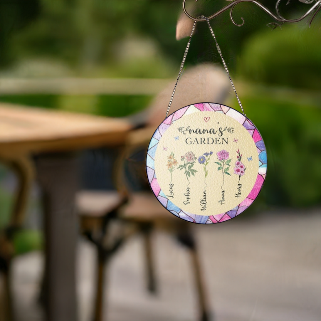 Birthmonth Flower Wooden Hang Tag - Holiday & Festive Decor