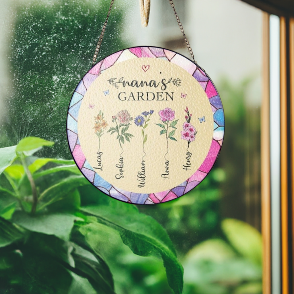 Birthmonth Flower Wooden Hang Tag - Holiday & Festive Decor