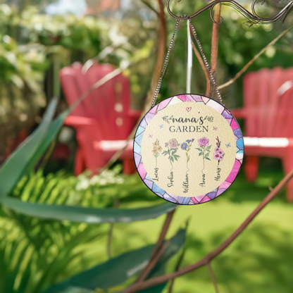 Birthmonth Flower Wooden Hang Tag - Holiday & Festive Decor