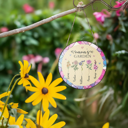 Birthmonth Flower Wooden Hang Tag - Holiday & Festive Decor