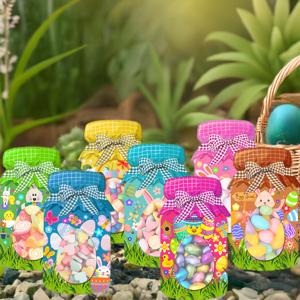 Easter Candy Treat Bag, Easter Basket Stuffer, Bunny Candy Holder, Easter Chick Candy Holder