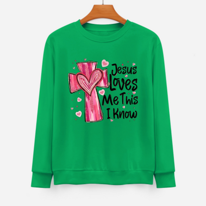 Jesus Loves Me Unisex Sweatshirt - Valentine’s Day Gift