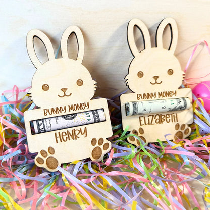 Easter Money Holder Personalized Easter Tag Bunny Money Easter Basket Stuffer for Teens Money Holder for Easter Gift for Teens Bunny Bucks