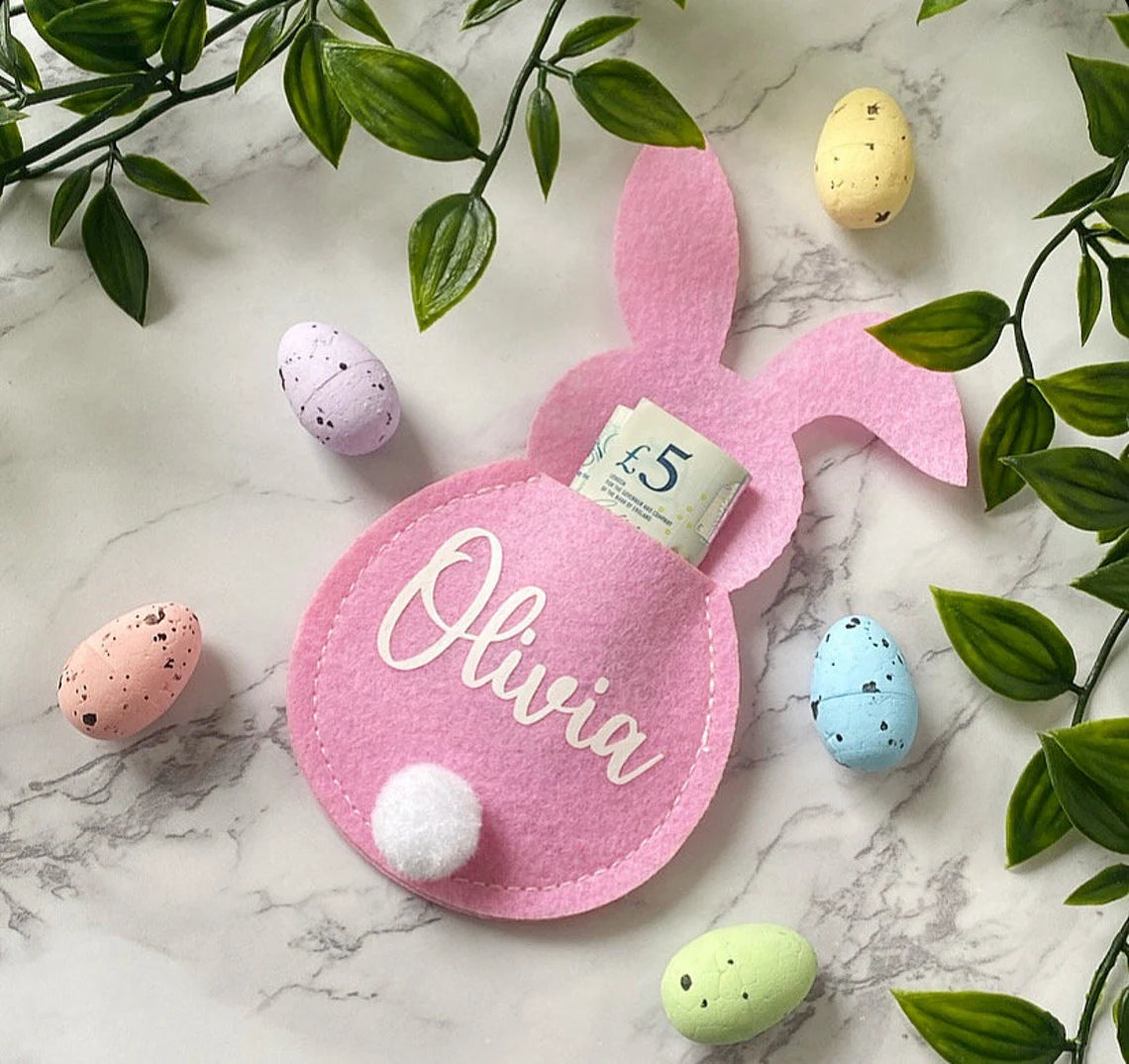 Personalised Easter Money Holder – Personalized Bunny Gift for Easter，For Kids 🐰💝