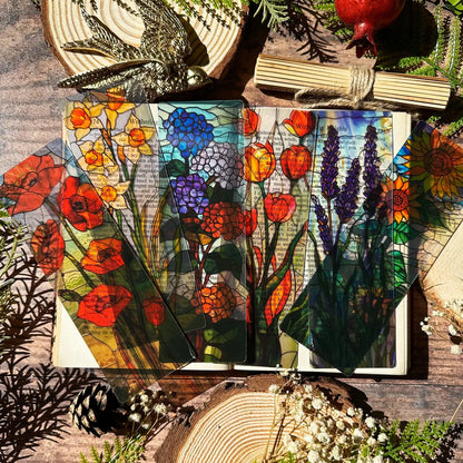 Custom Hand-Painted Glass Bookmarks – Your Story, Your Style