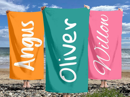 Custom Beach Towel birthday pool party Birthday gift Vacation Gift for bachelor party