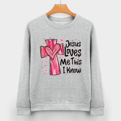 Jesus Loves Me Unisex Sweatshirt - Valentine’s Day Gift