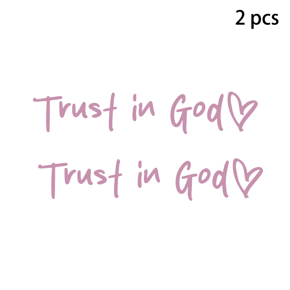 Trust in God Decal, Rear View Mirror Decal, Faith Car Mirror Decal, Bible Verse Christian Gift, Church Teacher Gift, Christian Decal