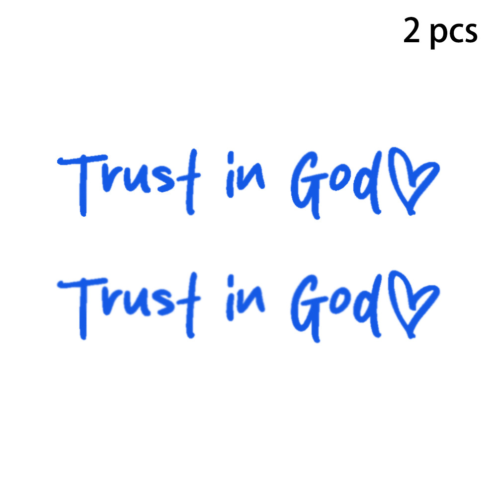 Trust in God Decal, Rear View Mirror Decal, Faith Car Mirror Decal, Bible Verse Christian Gift, Church Teacher Gift, Christian Decal