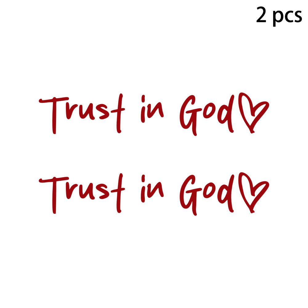 Trust in God Decal, Rear View Mirror Decal, Faith Car Mirror Decal, Bible Verse Christian Gift, Church Teacher Gift, Christian Decal