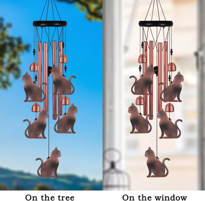 Carillon éolien en fer commémoratif pour animaux de compagnie – Cadeau décoratif pour les amoureux des chats et des chiens