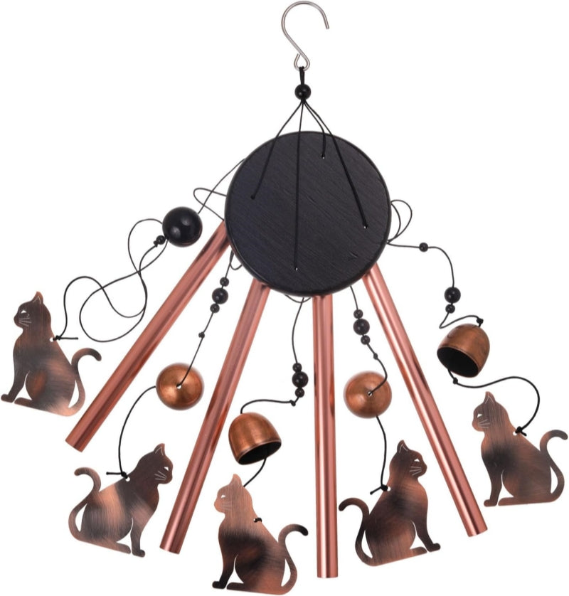 Pet Memorial Iron Art Wind Chime – Decorative Gift for Cat & Dog Lovers